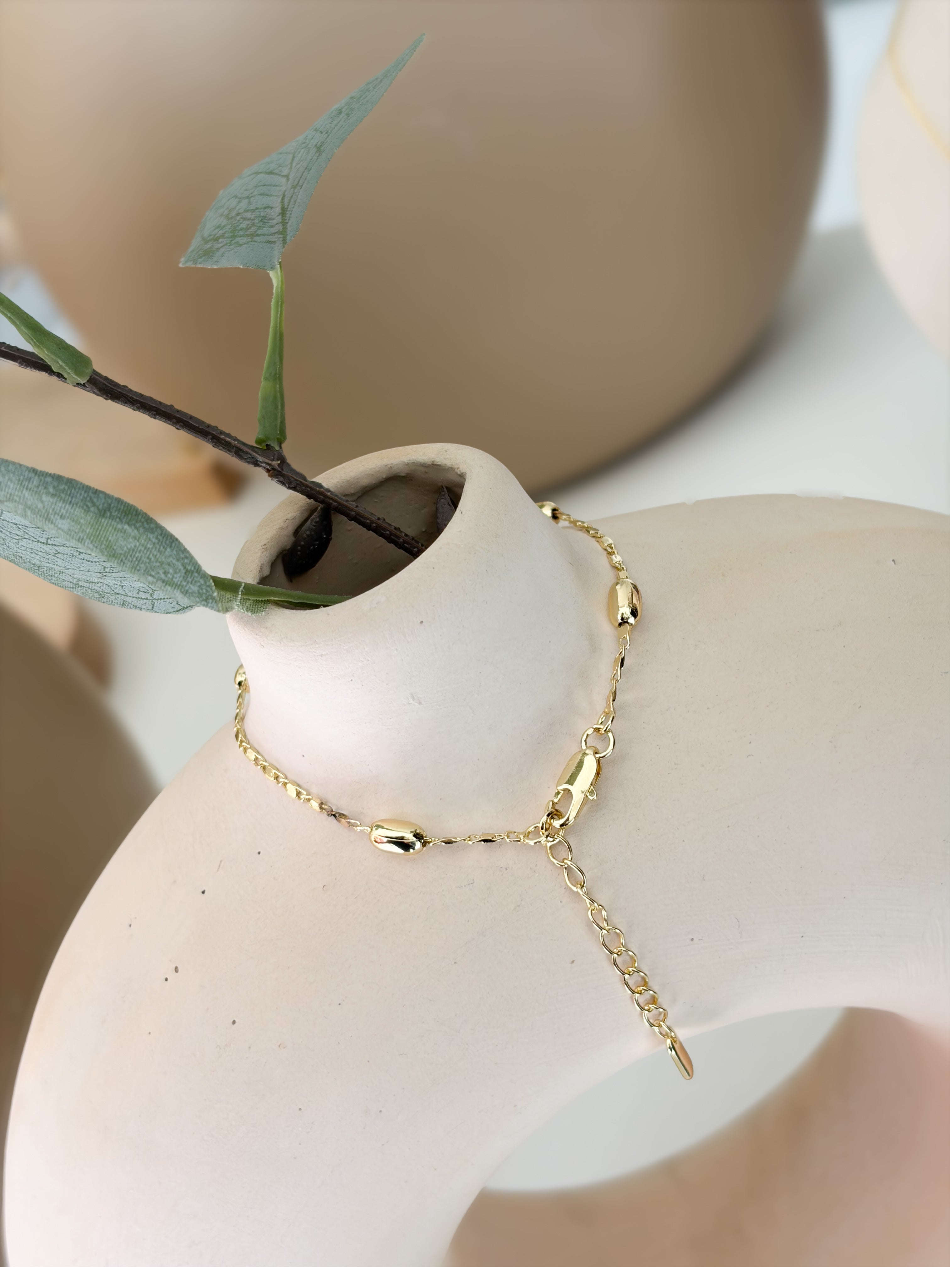 Pulsera ovalada ORO LAMINADO