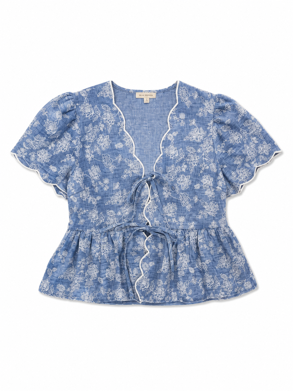 Blusa tiras amarre