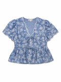 Blusa tiras amarre