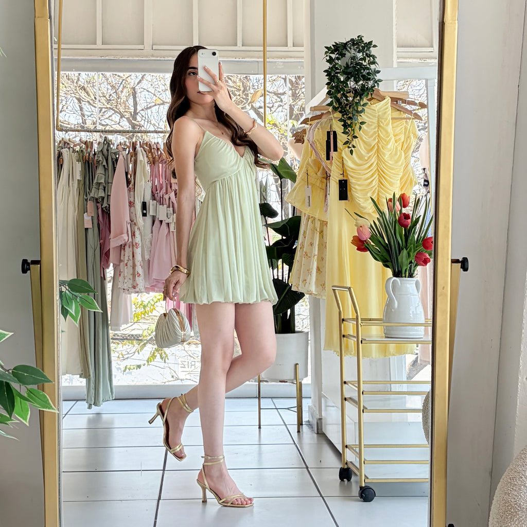 Vestido globo mesh