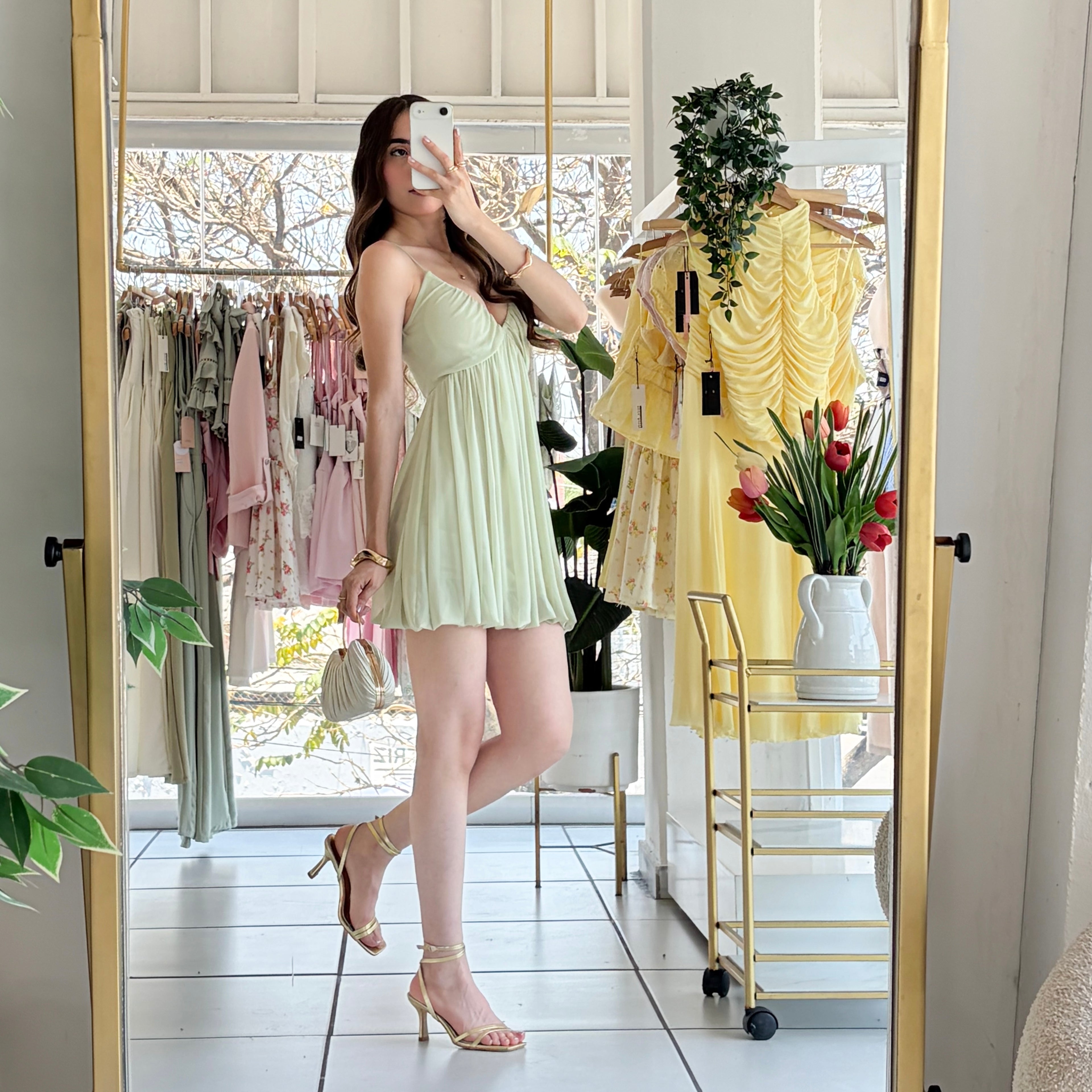 Vestido globo mesh