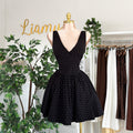 Vestido puntos escote