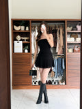 Vestido corto encaje