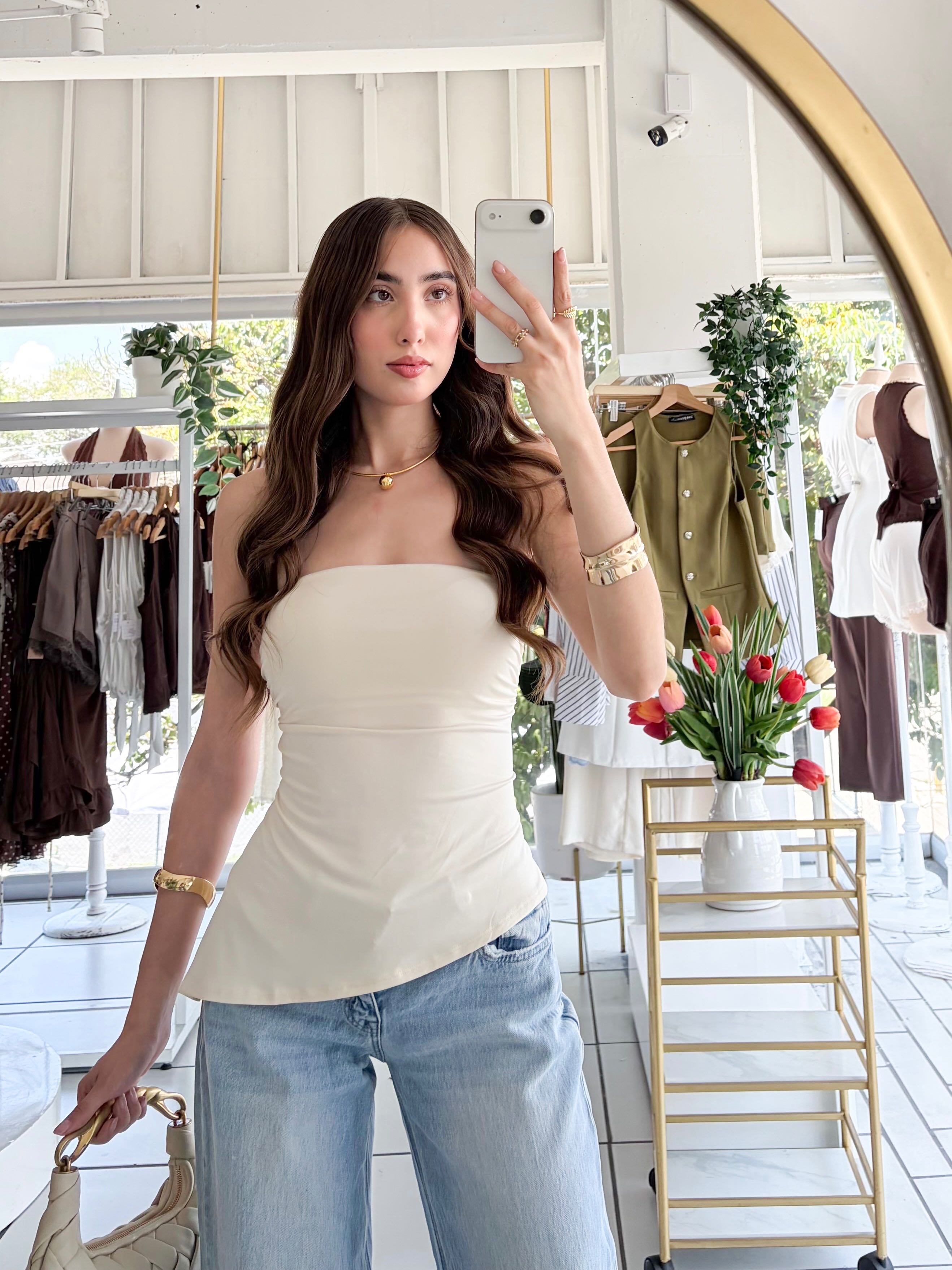Blusa straple diagonal