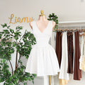 Vestido puntos escote
