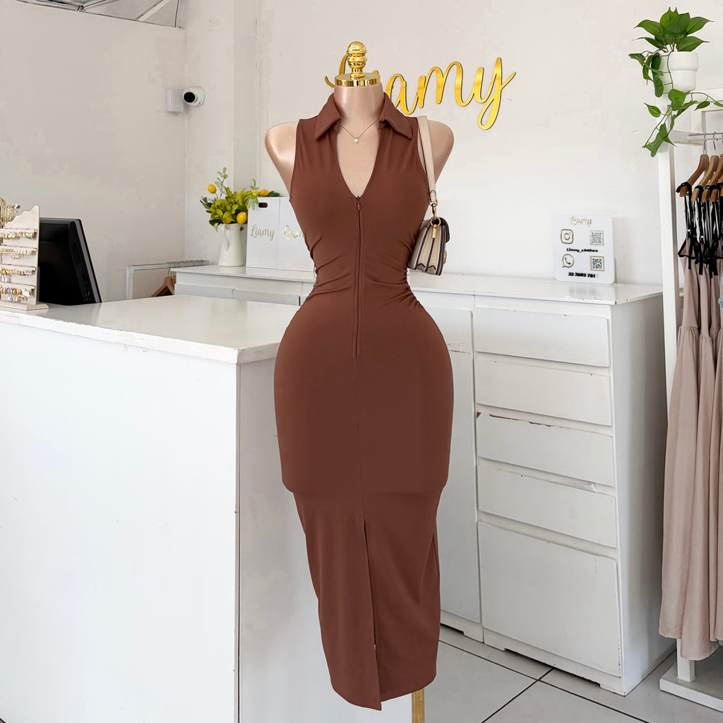Vestido cuellito Cierre