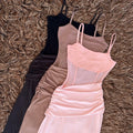 Vestido cintura corrugada