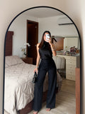 Pantalón liso encaje