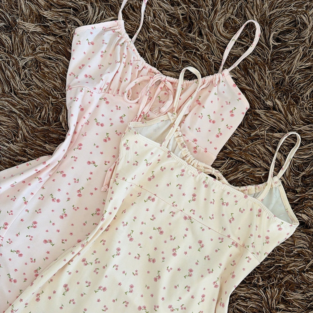 Vestido flores corto