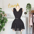 Set rayado falda
