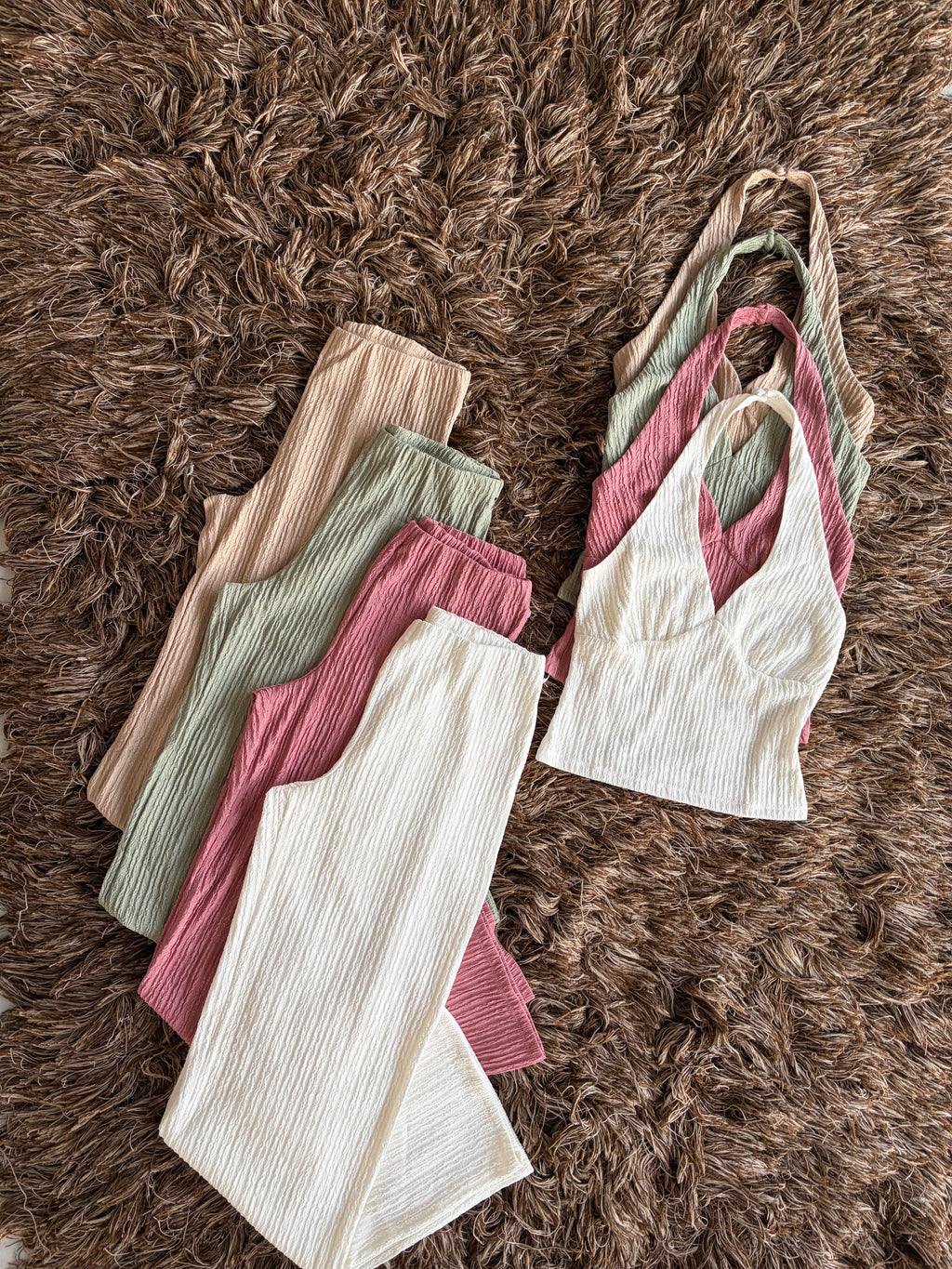 Set corrugado halter