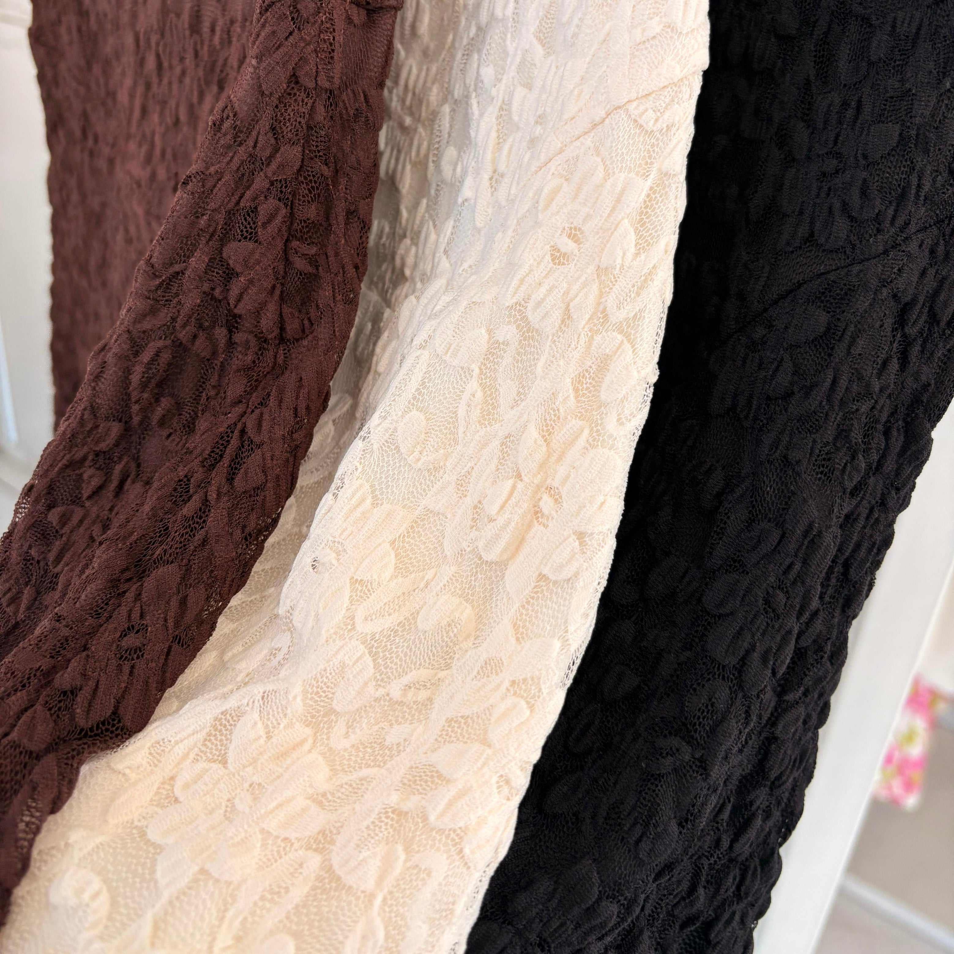 Vestido straple encaje