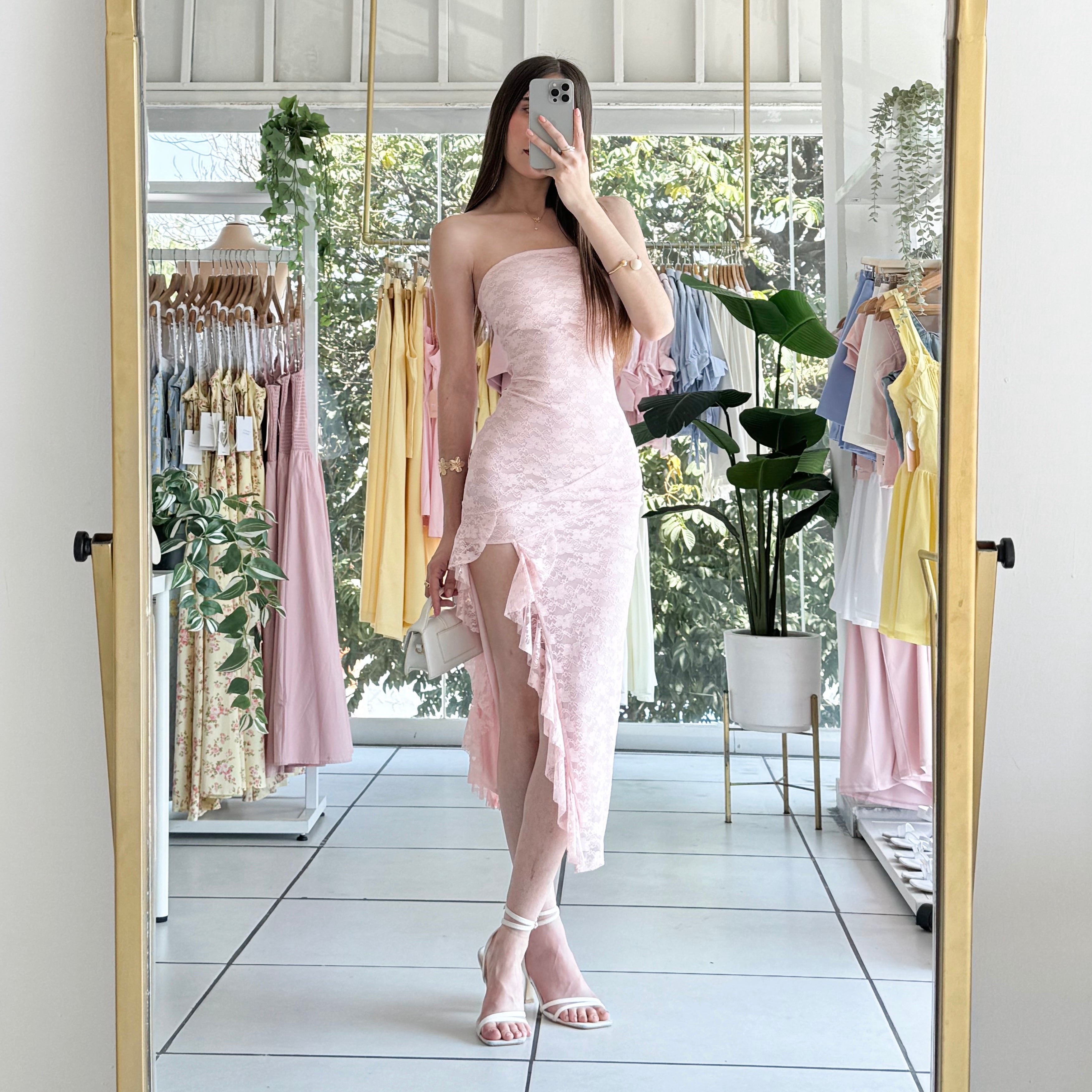 Vestido encaje olan