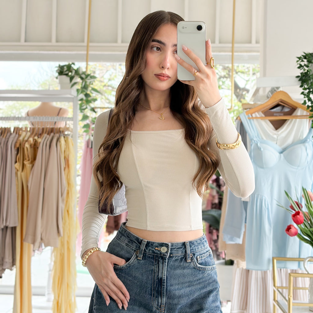 Blusa manga larga