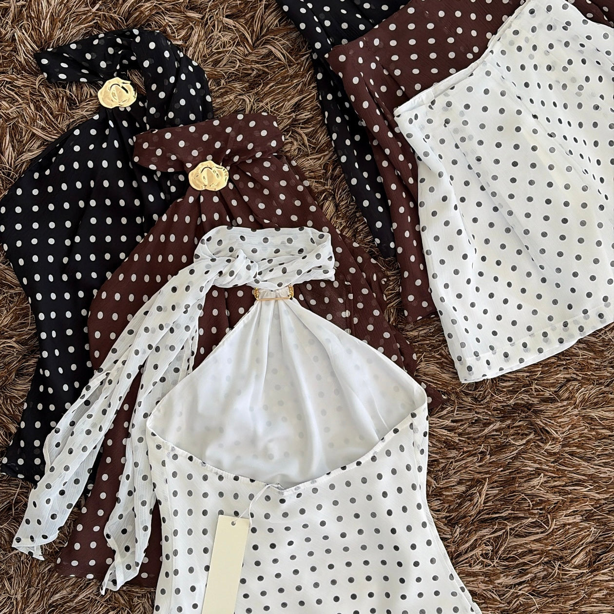 Set boleado hebilla cuello