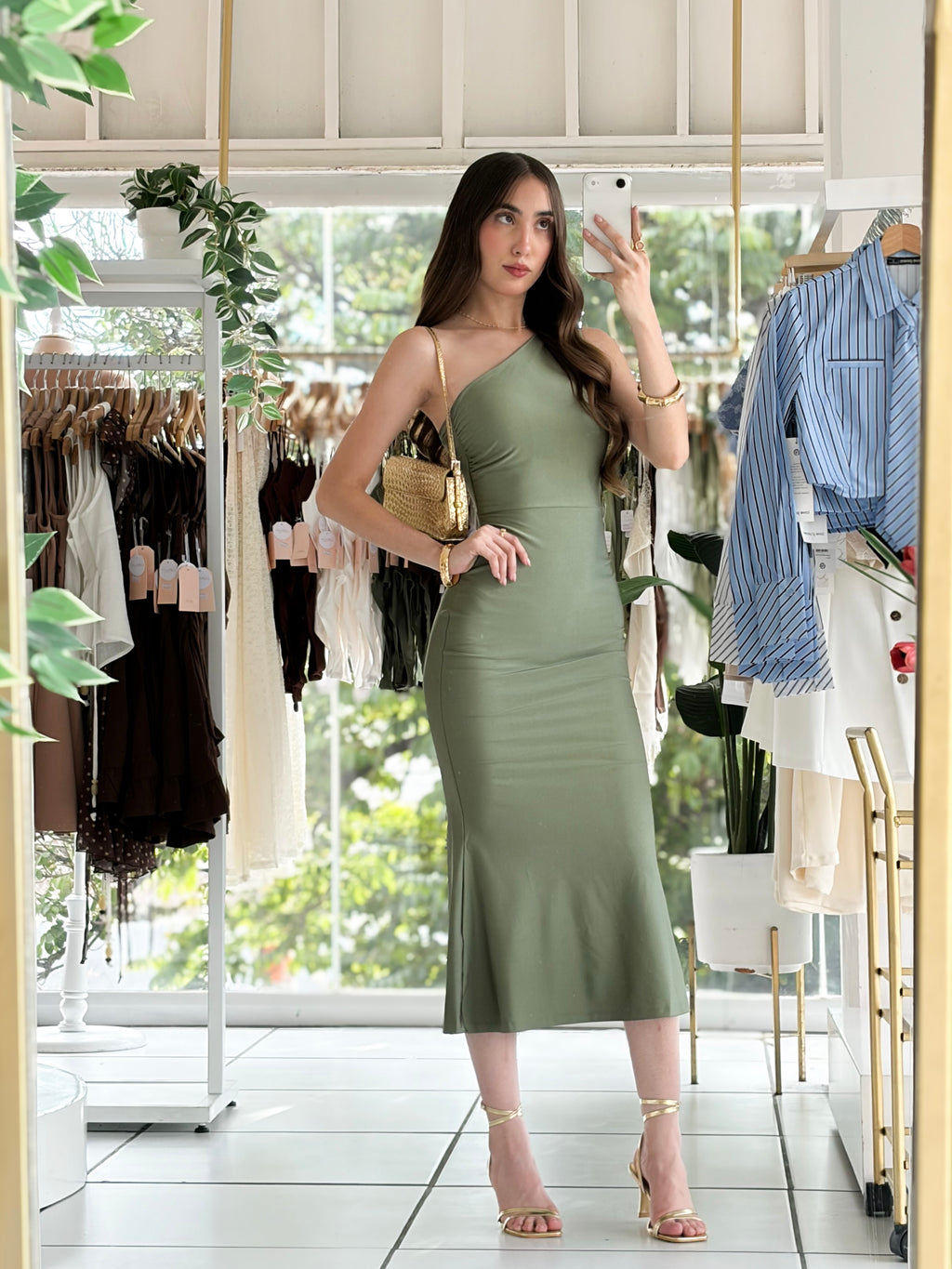 Vestido espalda cruzada