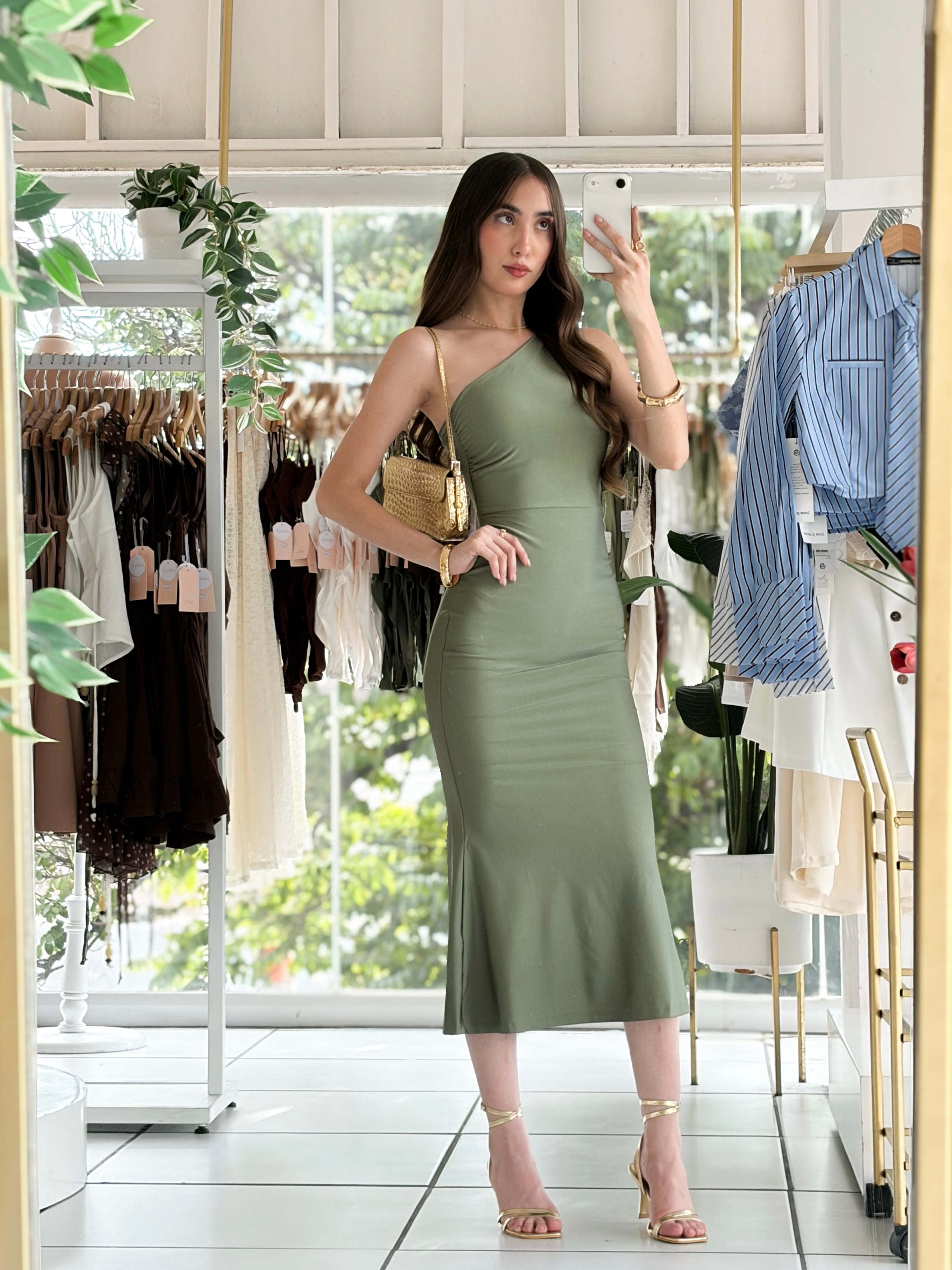 Vestido espalda cruzada