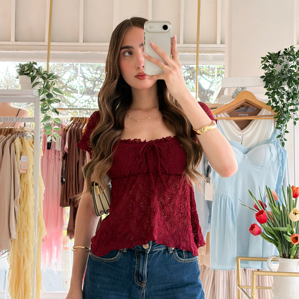 Blusa encaje