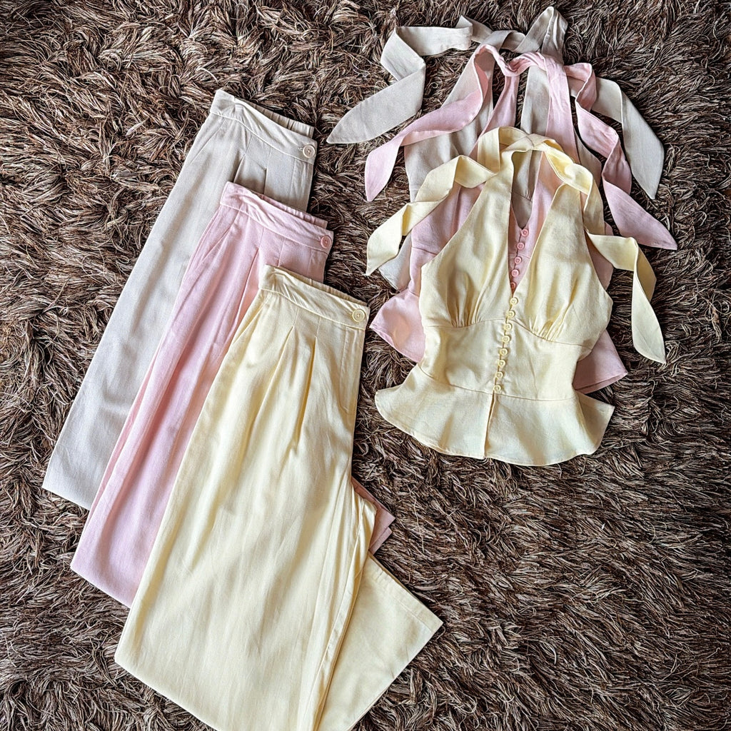 Set pantalón blusa Halter