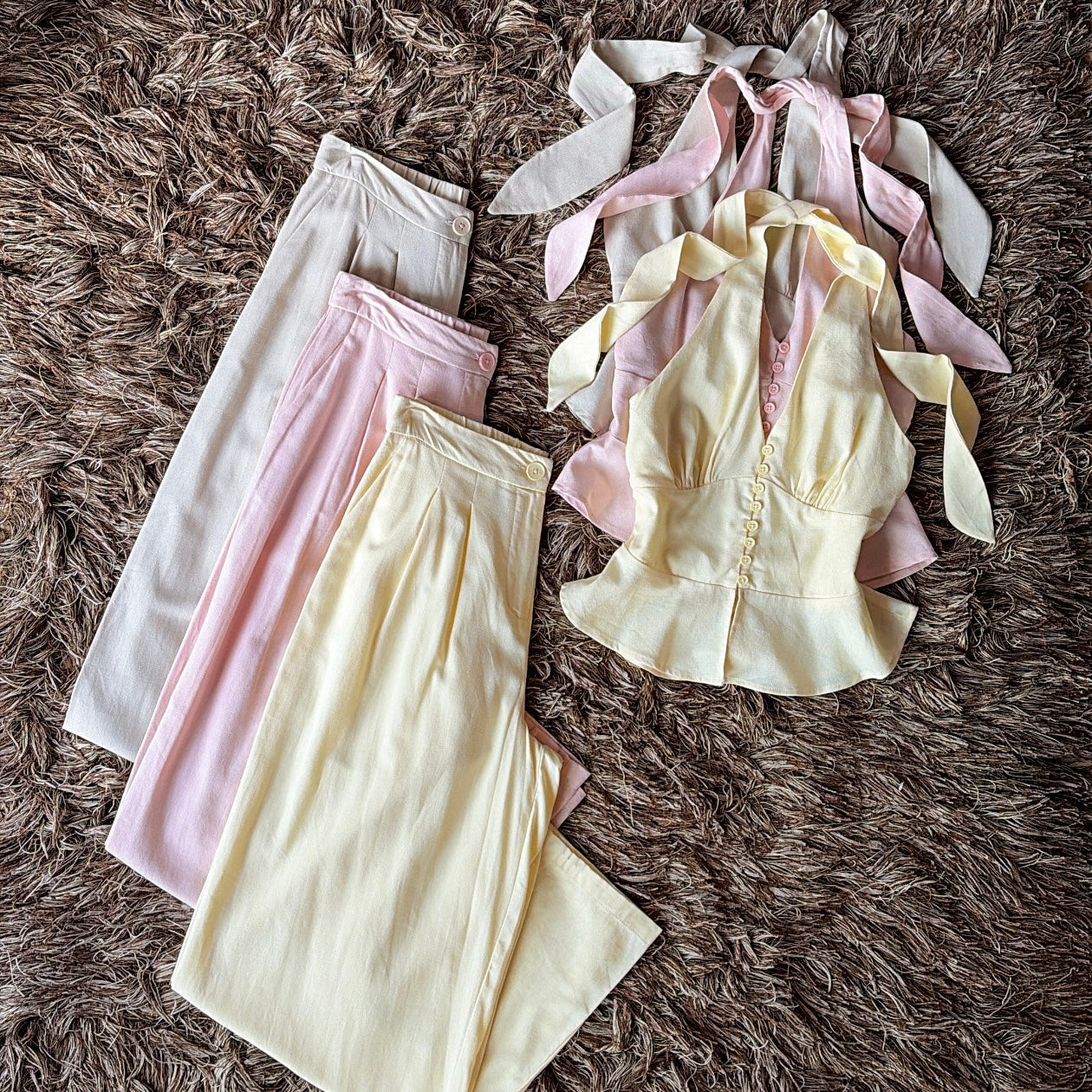 Set pantalón blusa Halter