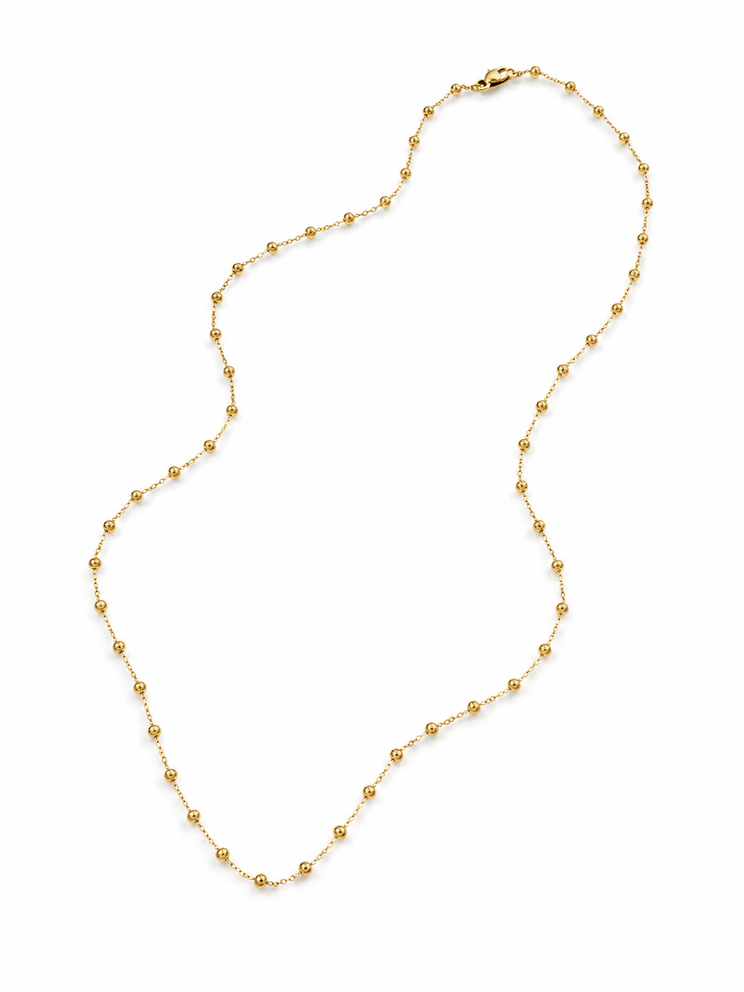 Collar bolitas ORO LAMINADO