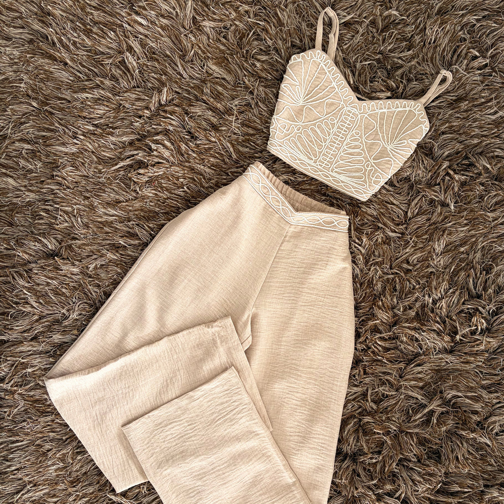 Set pantalón top figuras