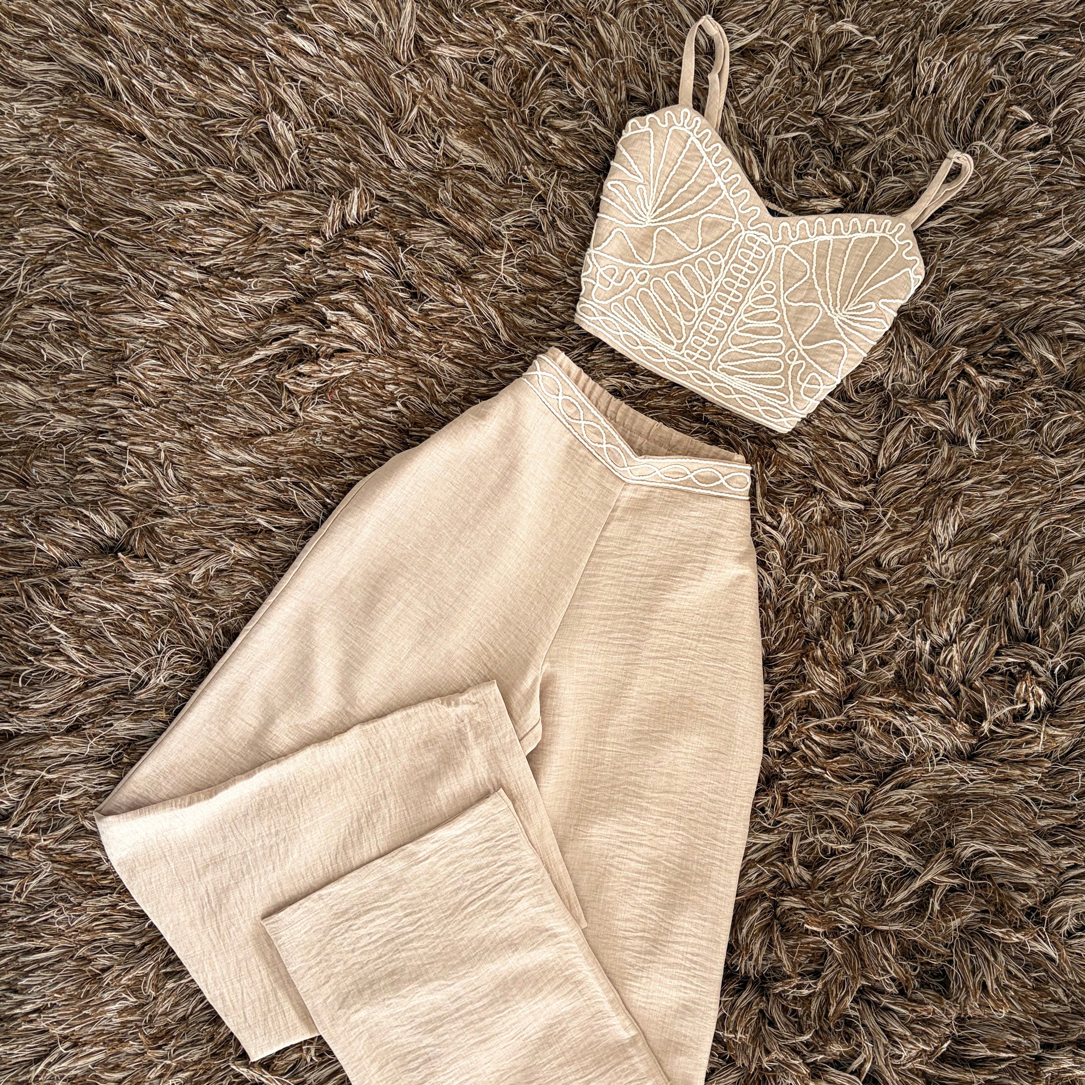 Set pantalón top figuras