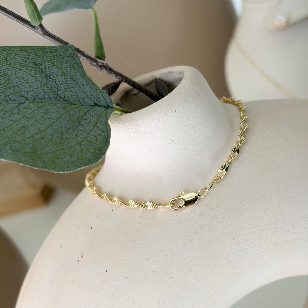 Pulsera torzal ORO LAMINADO