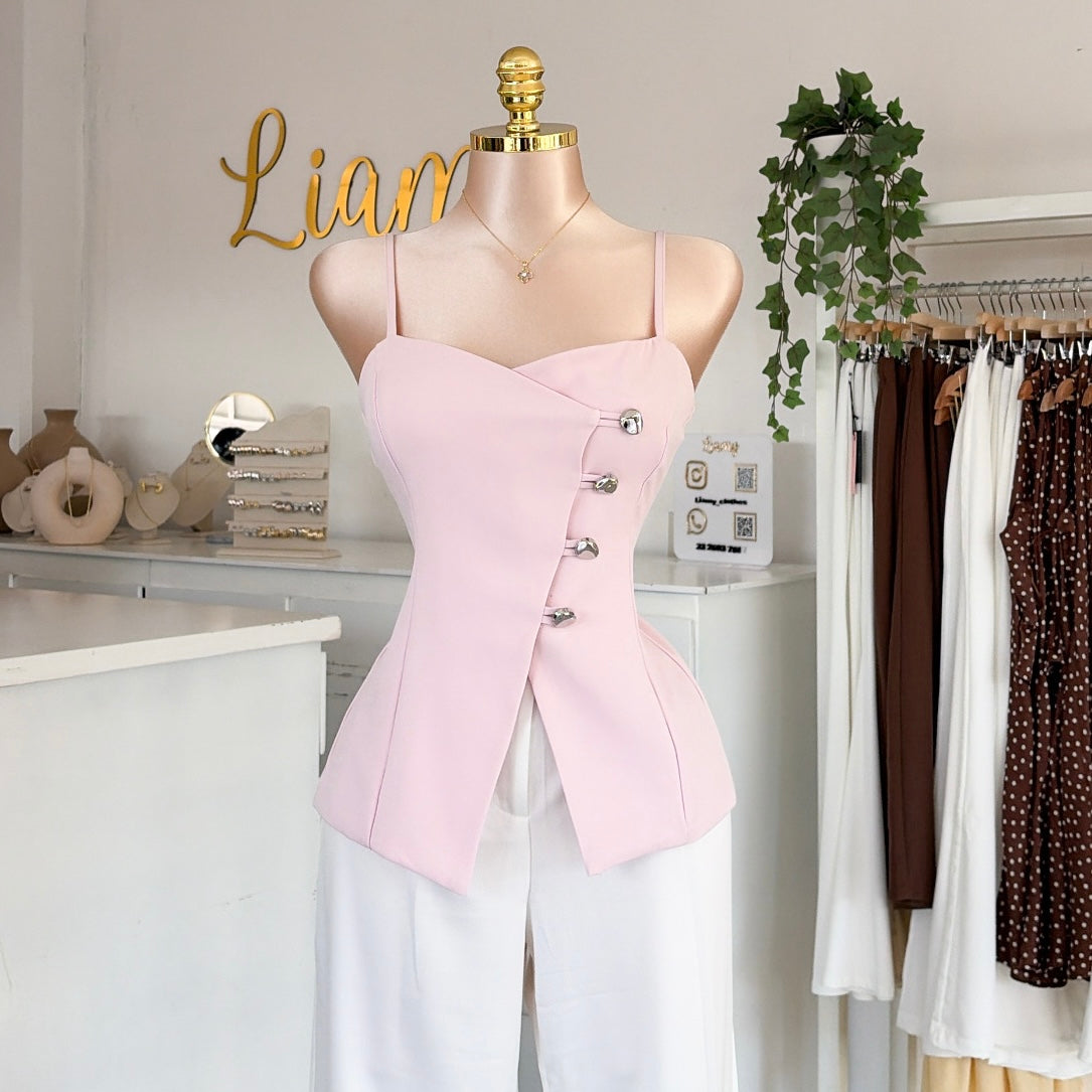 Blusa tirantes botones