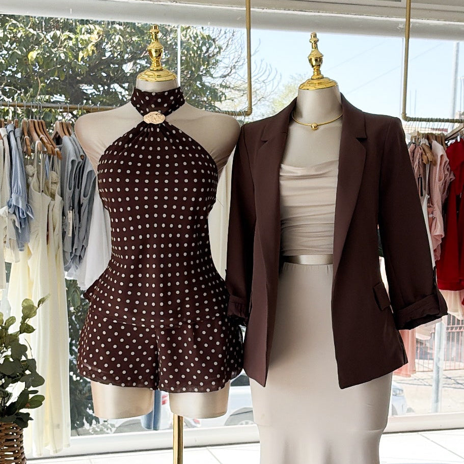 Set boleado hebilla cuello