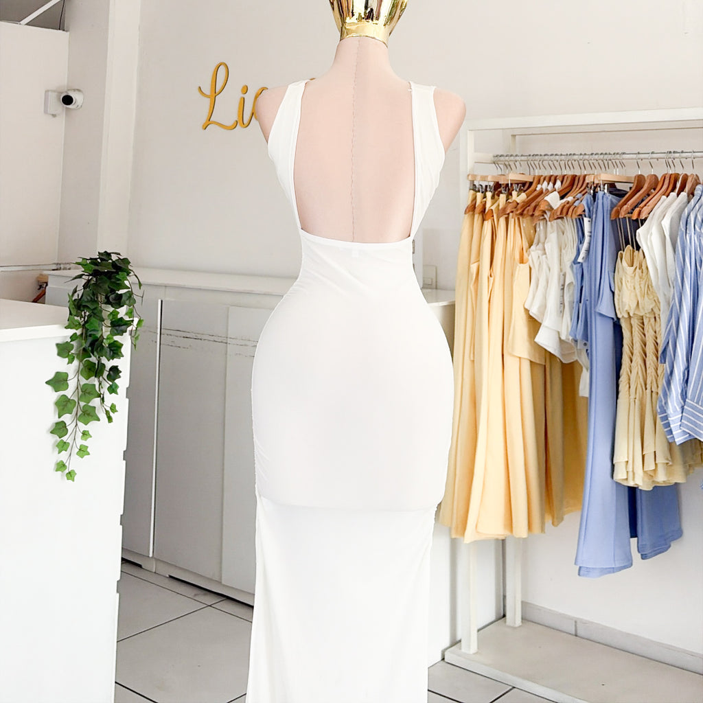 Vestido caracol corrugado