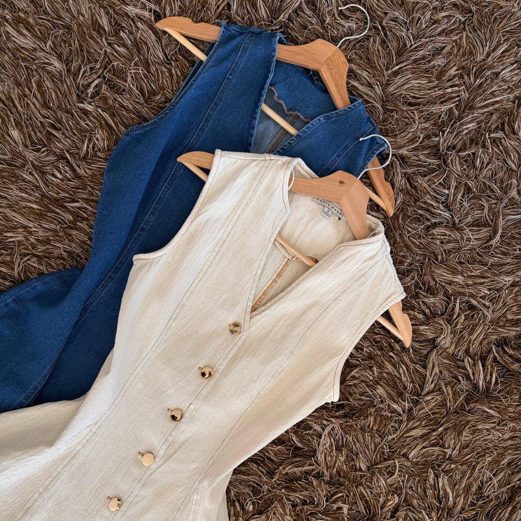 Vestido mezclilla botones