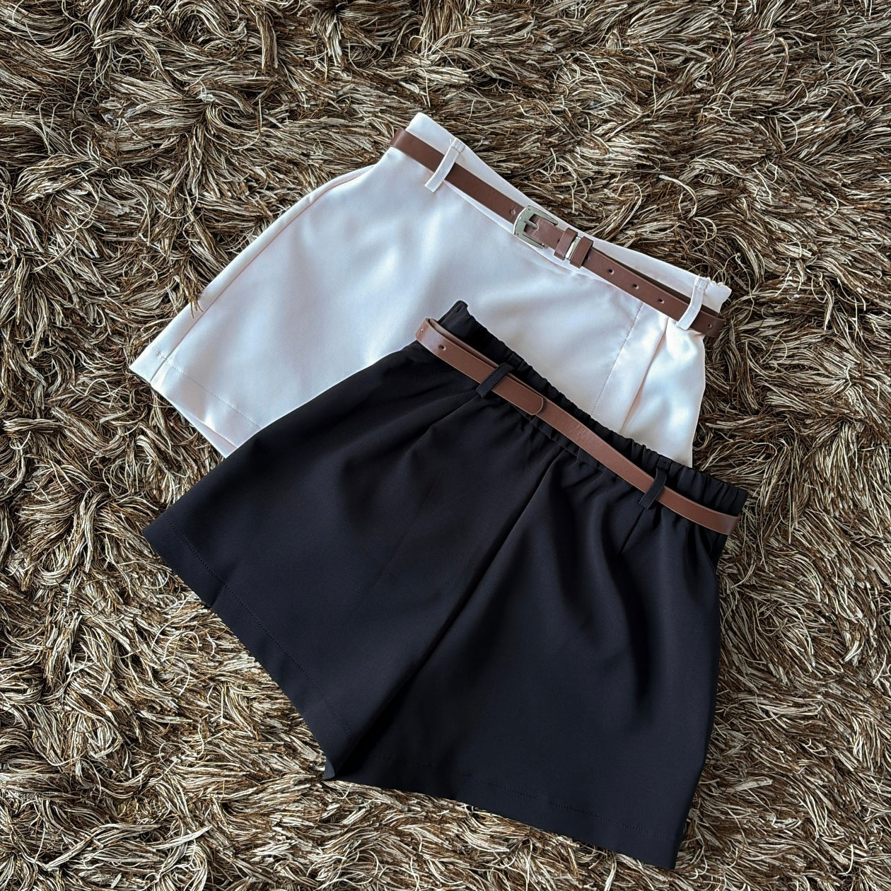 Falda short cinto
