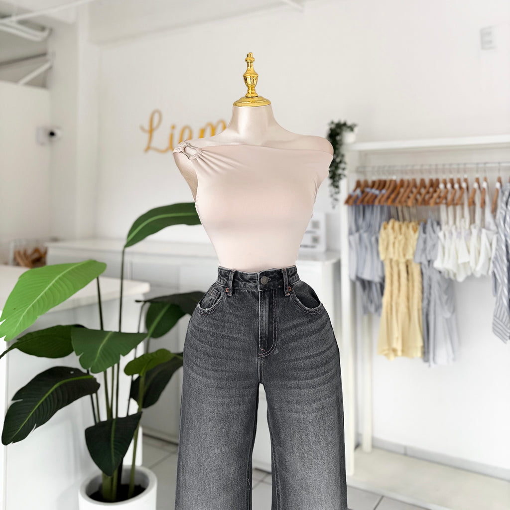 Blusa evilla plata asimetrica