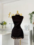 Vestido encaje abertura