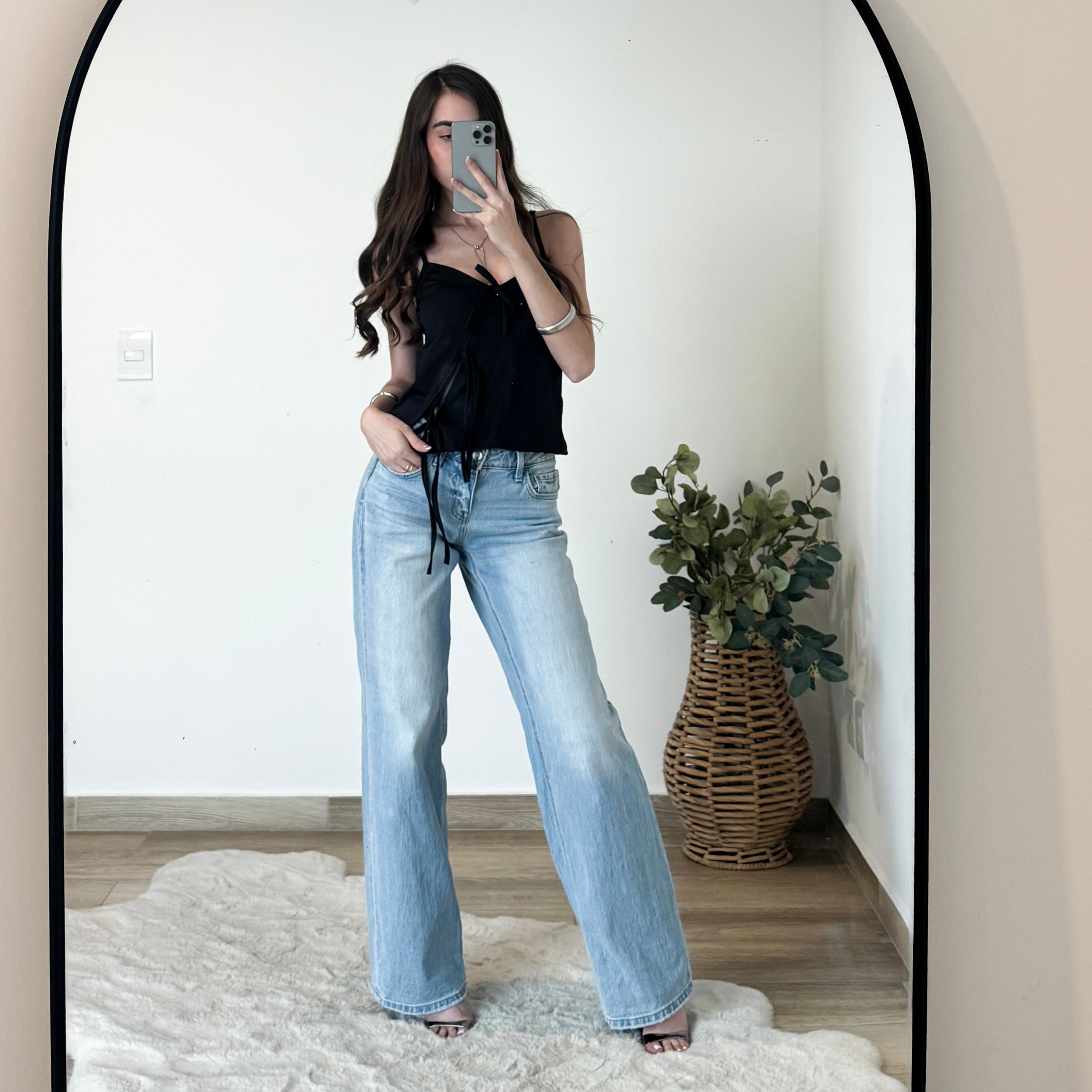 Blusa tirantes moños