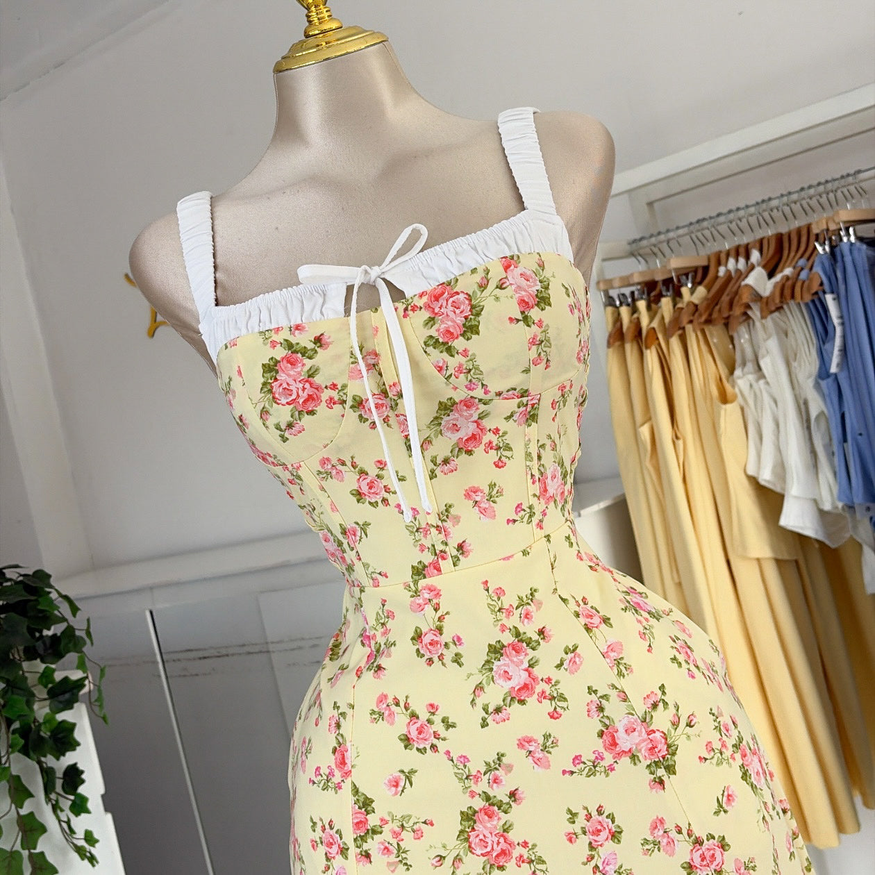 Vestido largo floreado