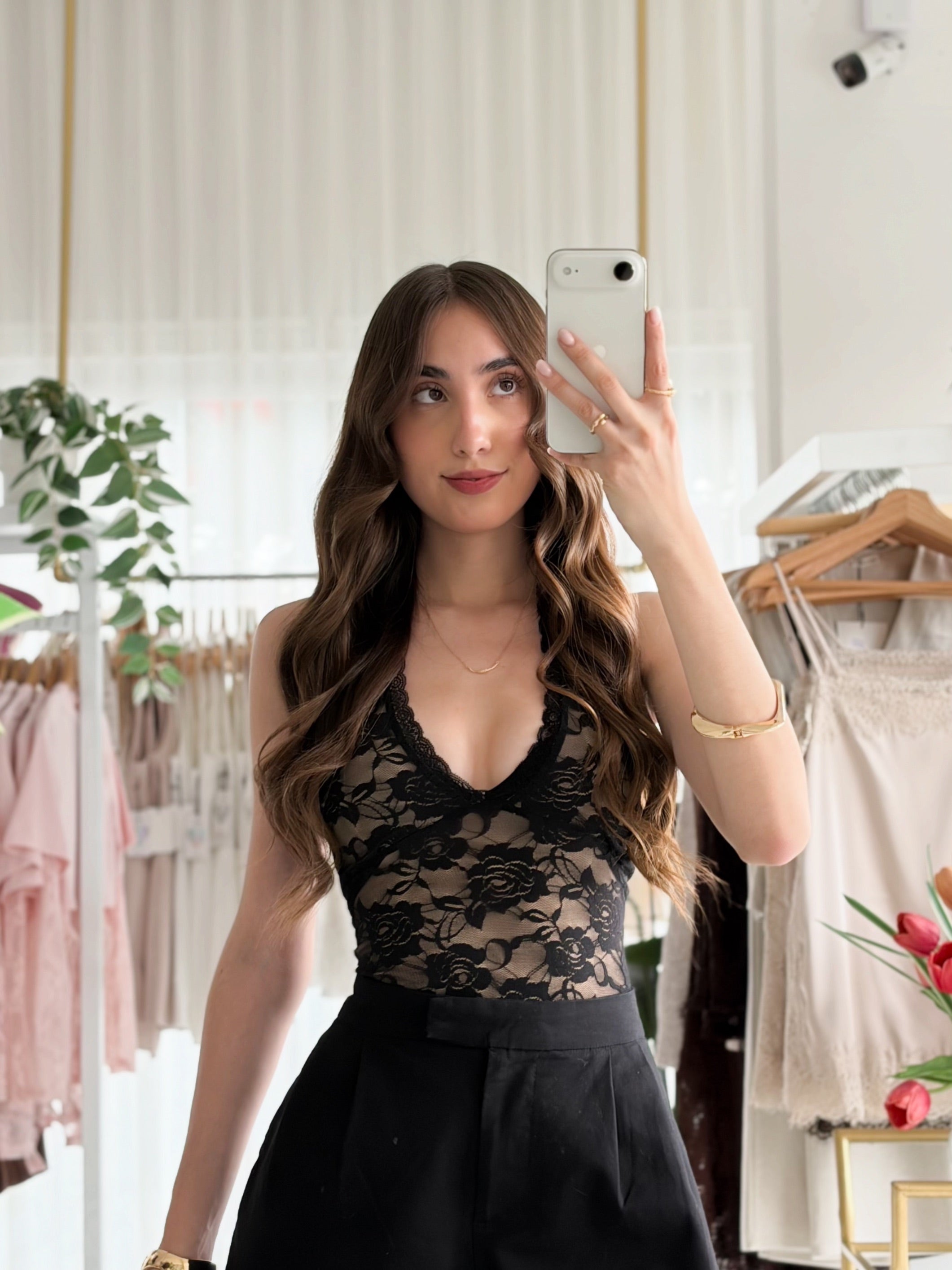 Blusa forro encaje