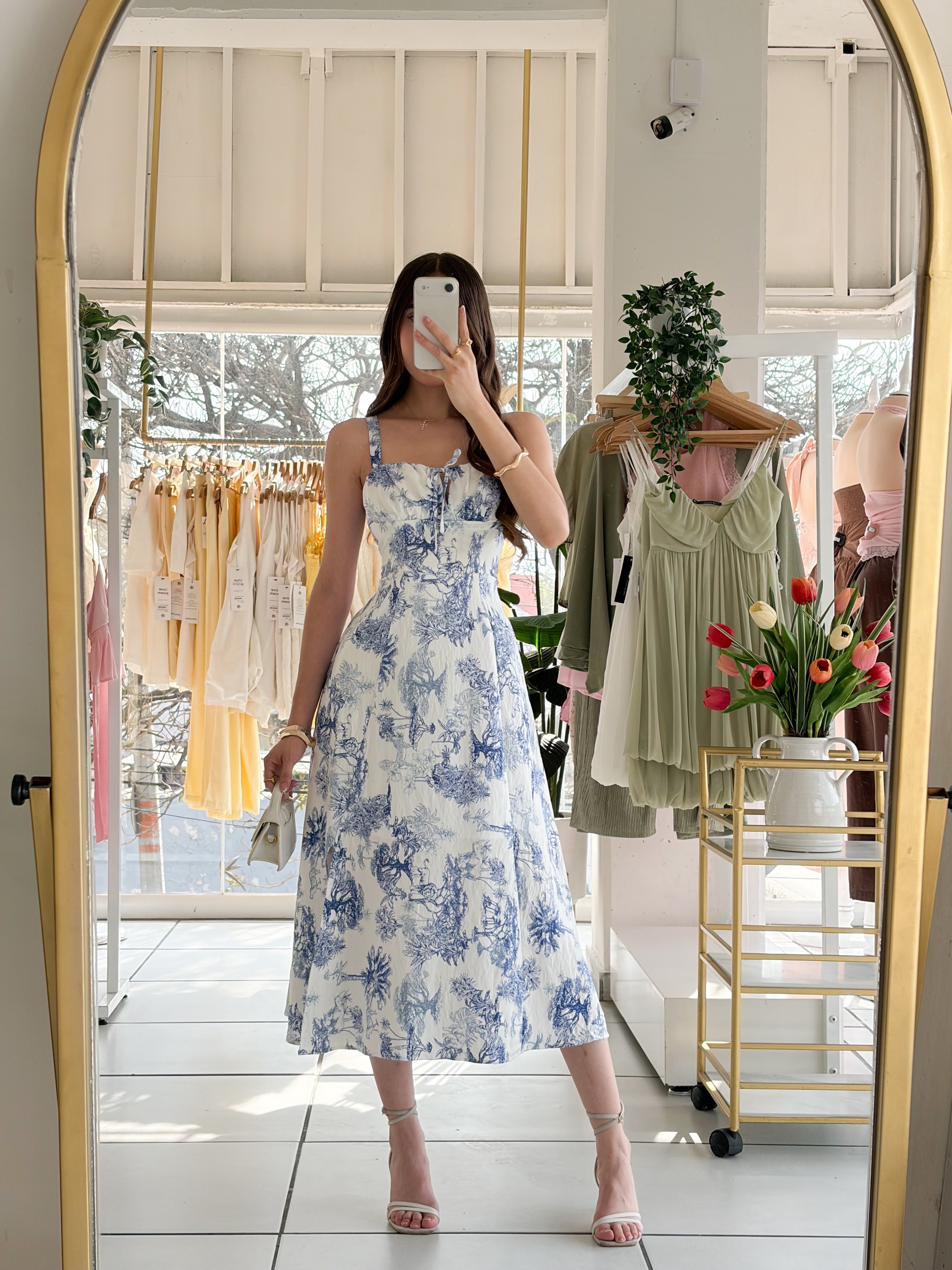 Vestido estampado selva