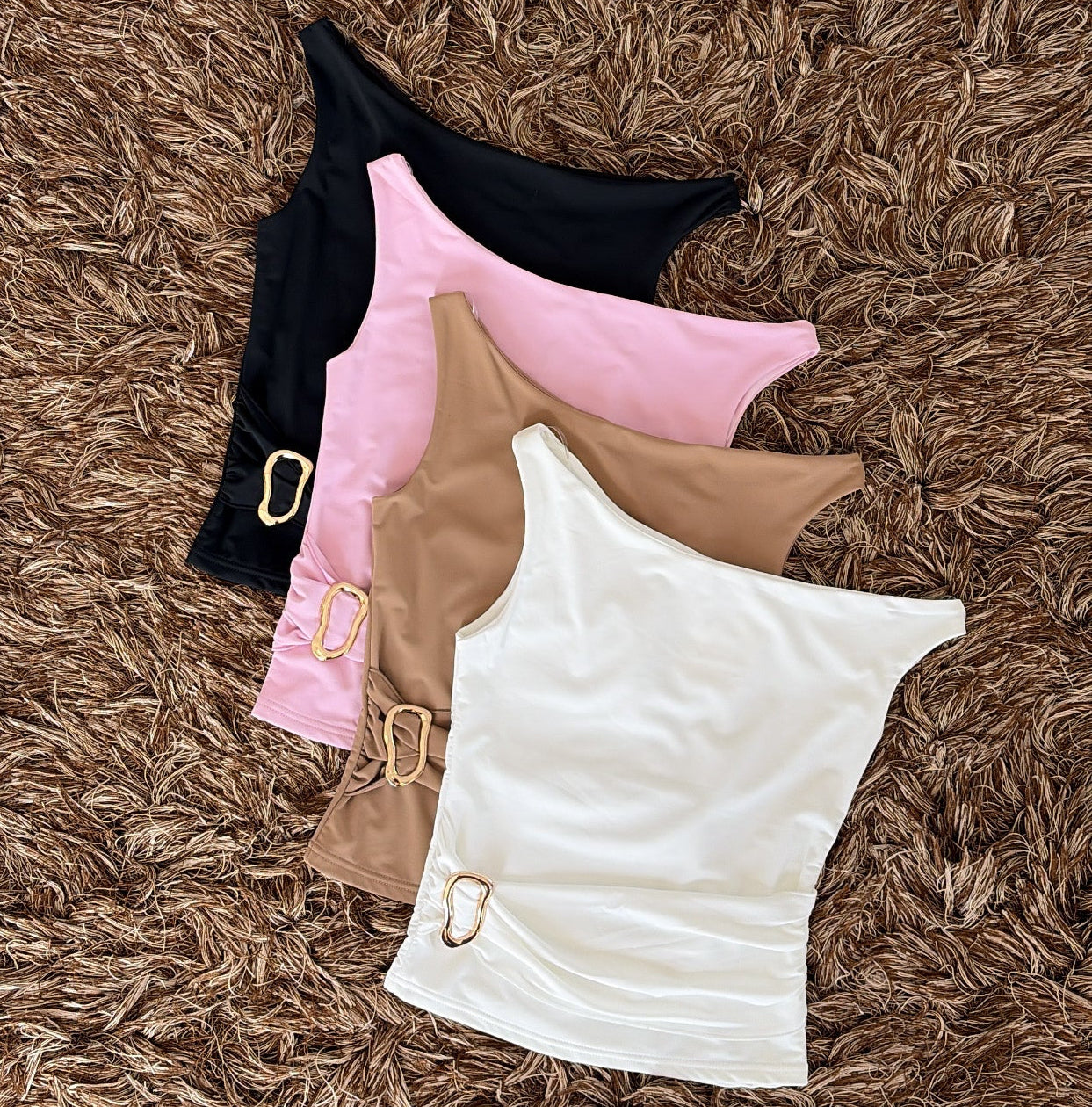 Blusa hebilla cintura