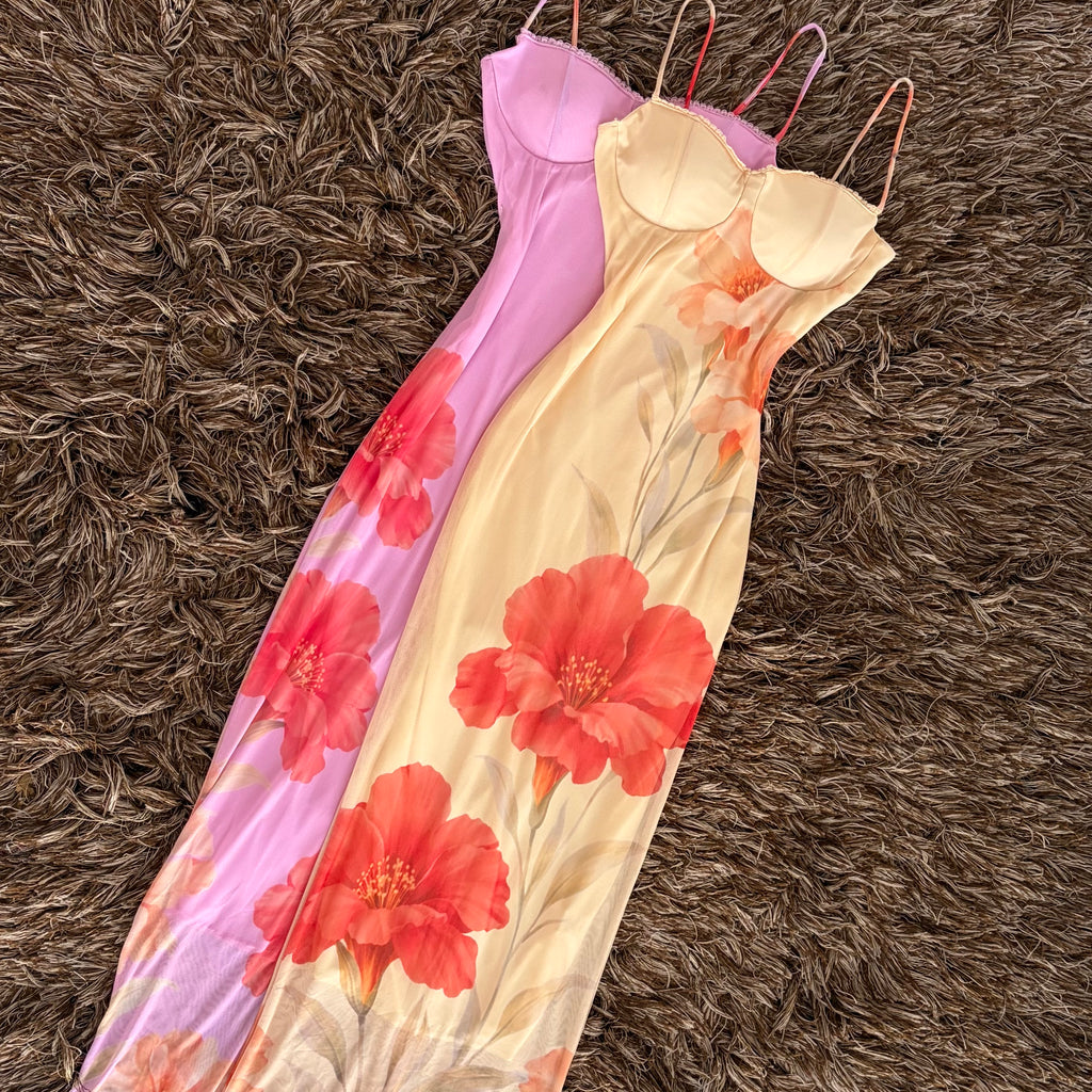 Vestido mesh copas