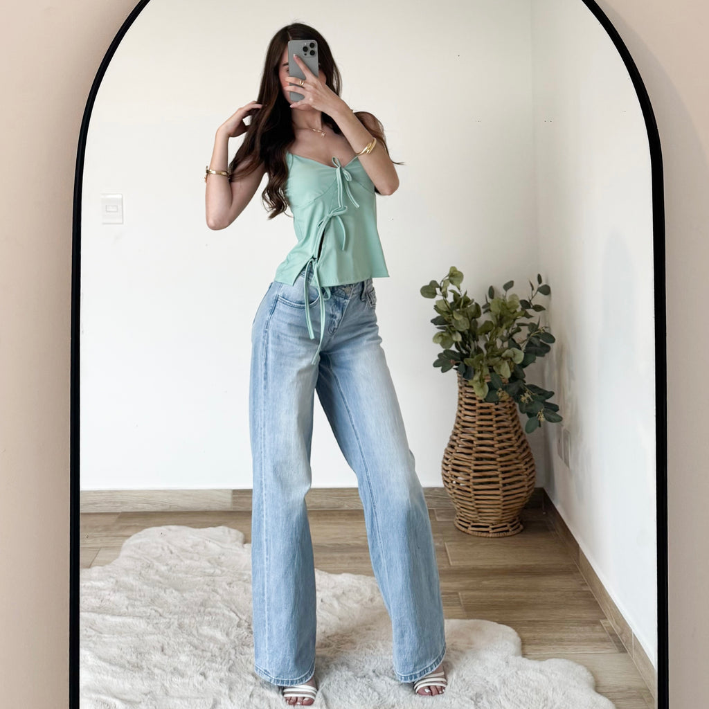 Blusa tirantes moños