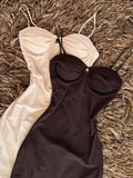 Vestido copas brillos