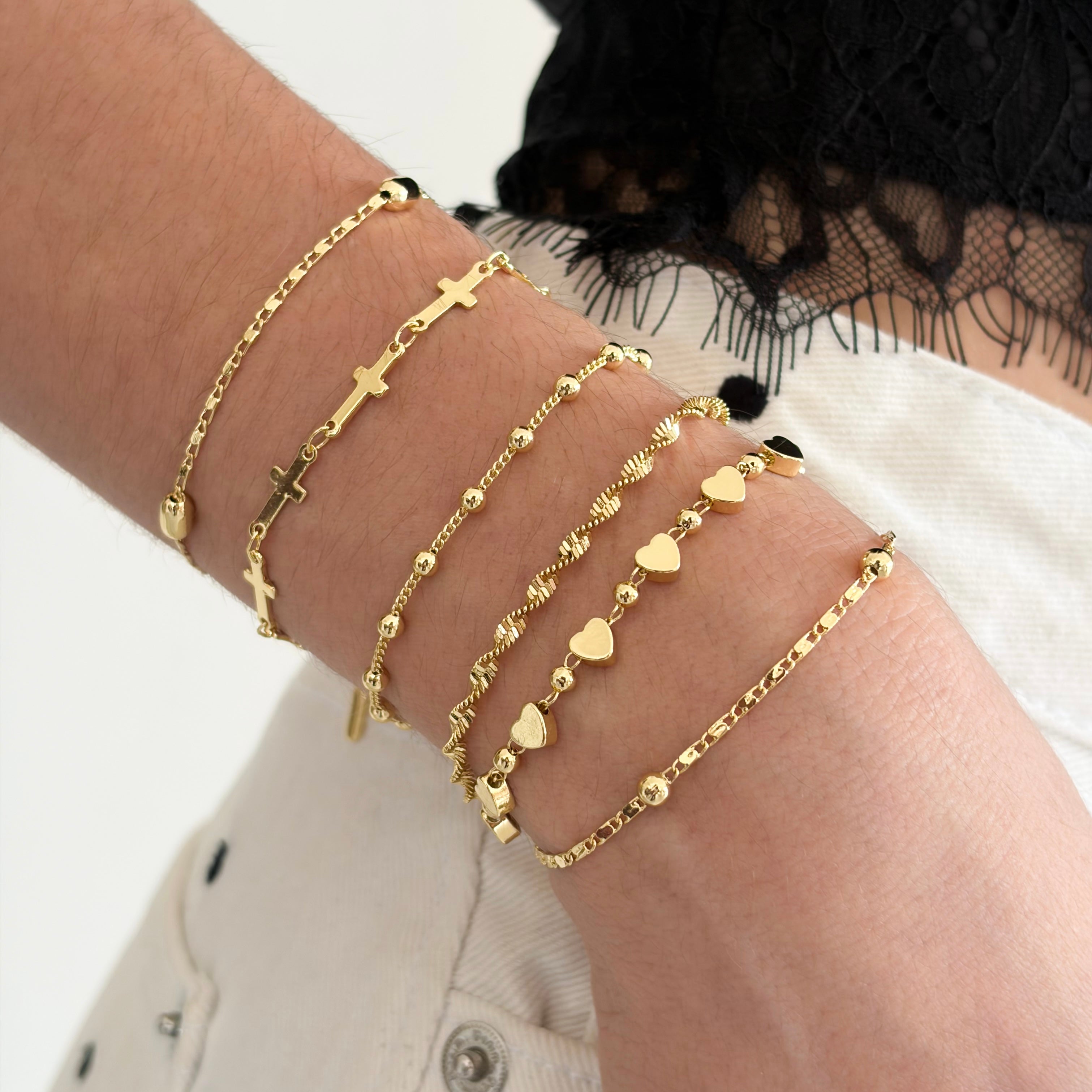 Pulsera torzal ORO LAMINADO
