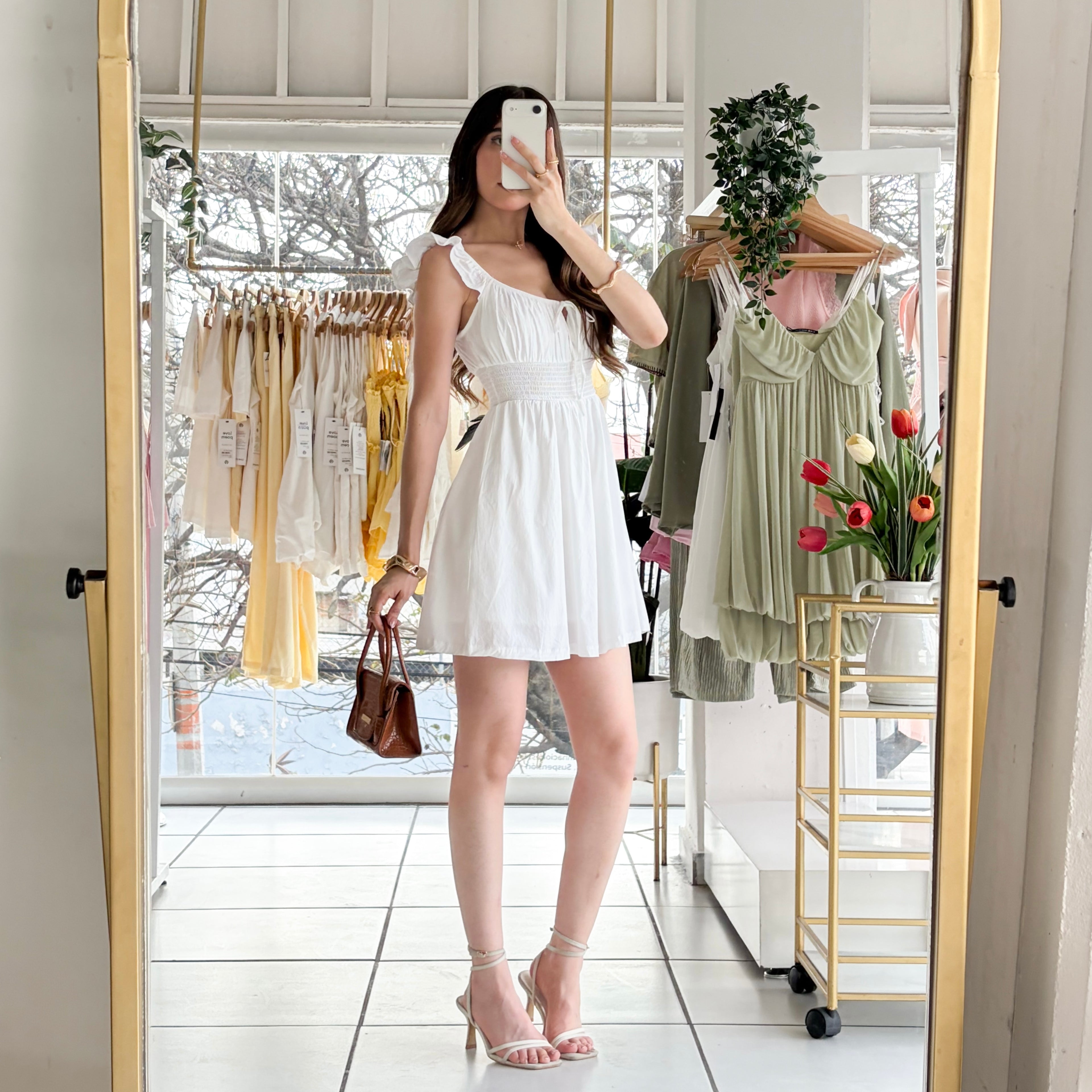 Vestido campesino corto