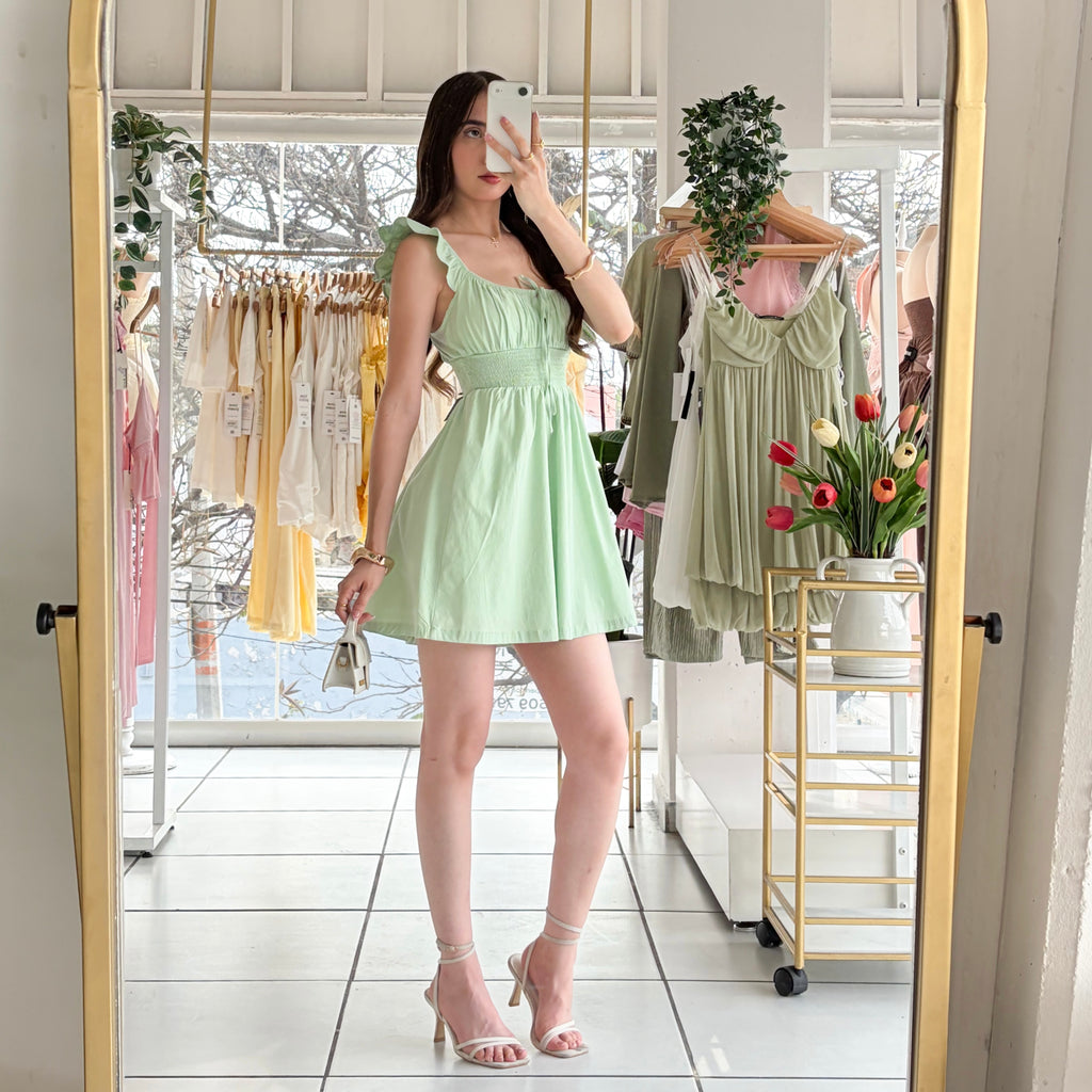 Vestido campesino corto
