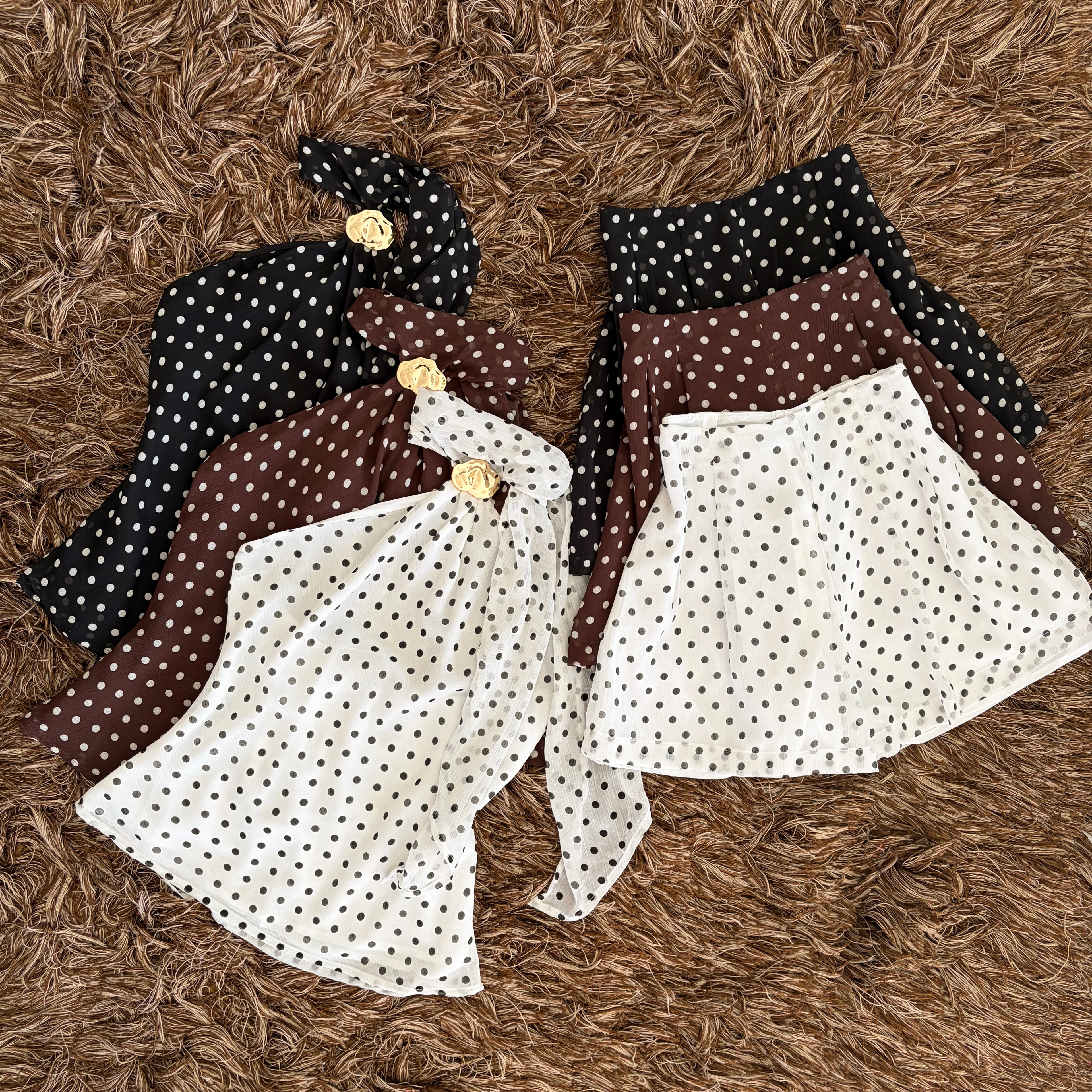 Set boleado hebilla cuello