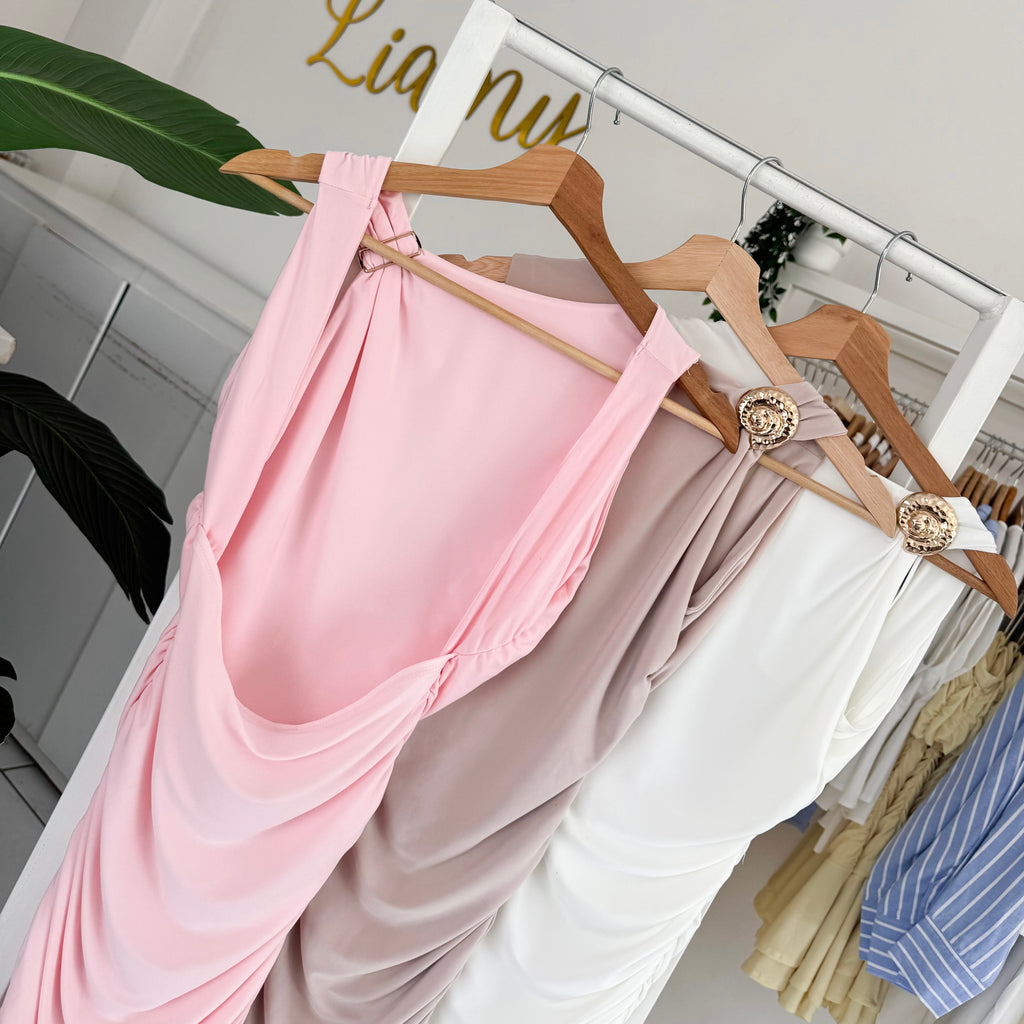 Vestido caracol corrugado