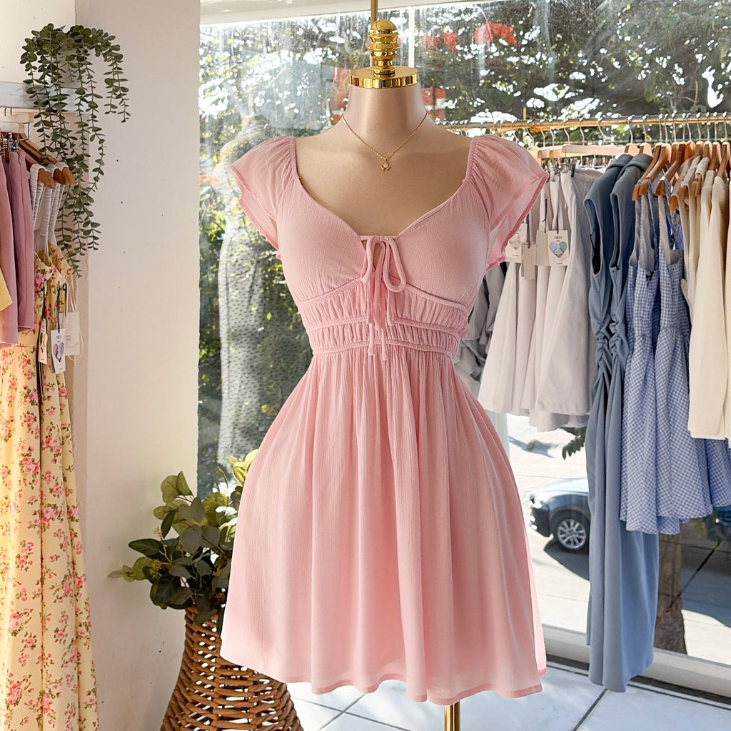 Vestido moños pecho