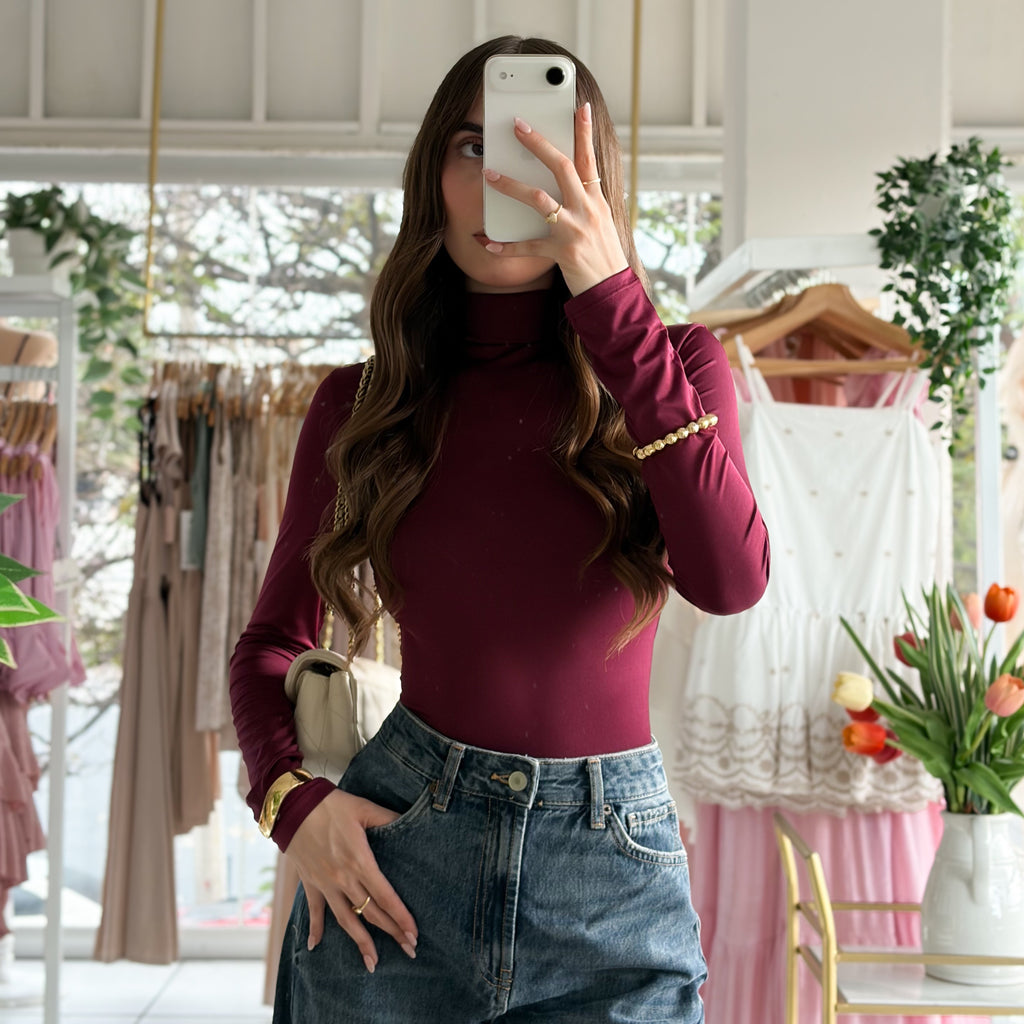 Blusa cuello tortuga